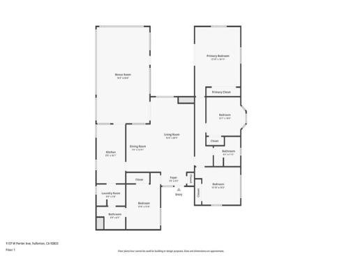 1137 W Porter  , Fullerton, CA